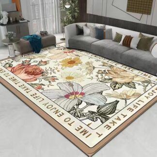 Retro Flower Carpet Home Decoration Rug
