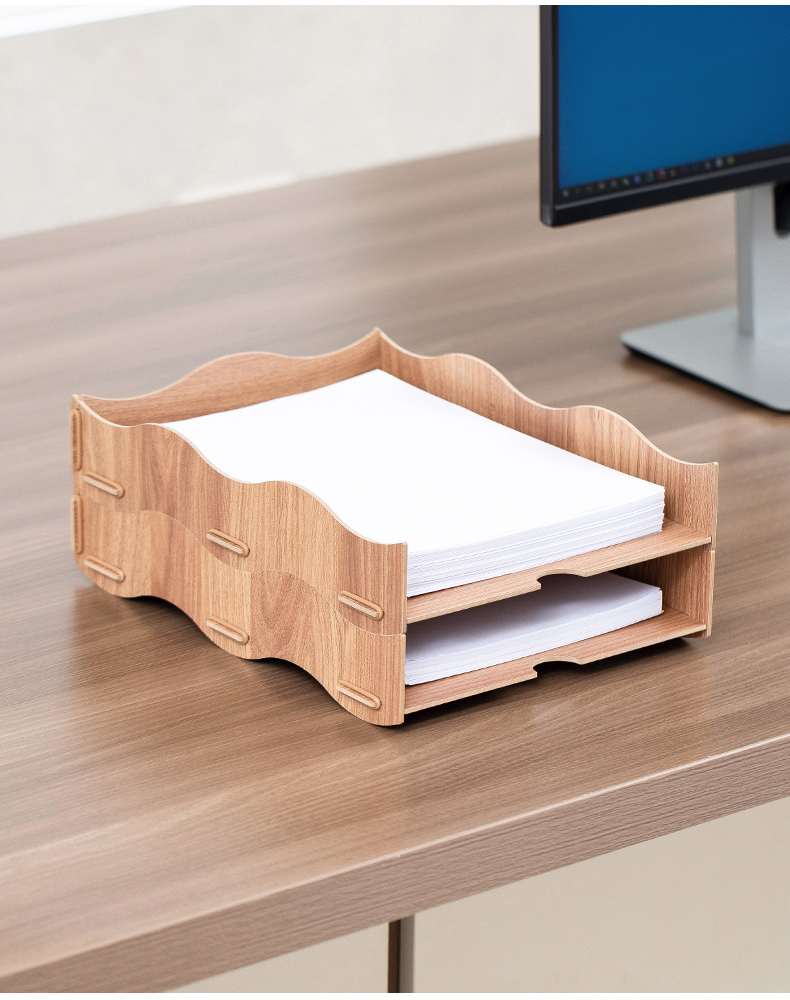 Office Desk Paper Tray A4 File Organizer Document Tray - Image 3