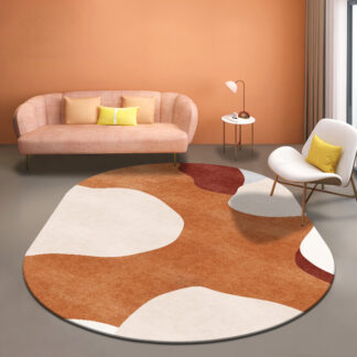 Oval Luxury Simple Style Non-slip Home Decoration Rug