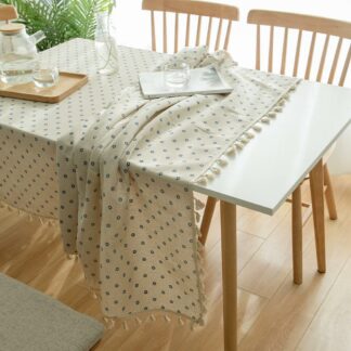 Pastoral Rectangular Linen Cotton Tablecloth