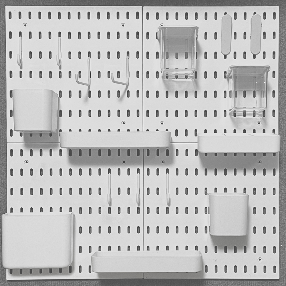 Pegboard Set Accessories For Garage Kitchen Room Wall - Image 2