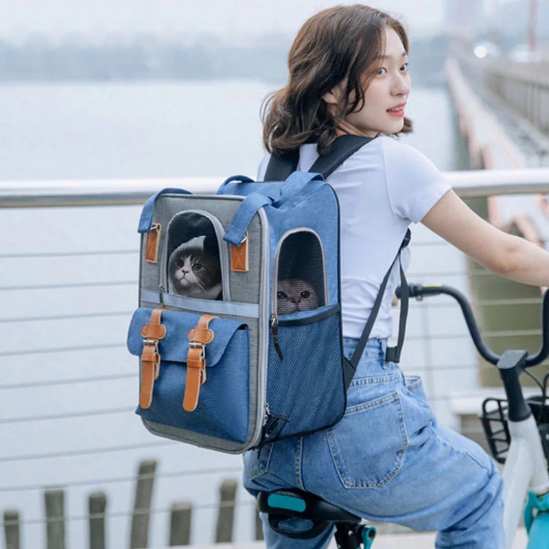 Pet Carrier Bag Cat Backpack Fashion Shoulder - Image 2