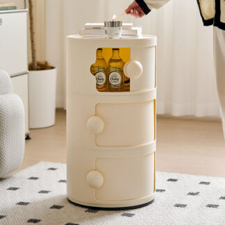 Nordic Simple Minimalist Plastic Bedside Table