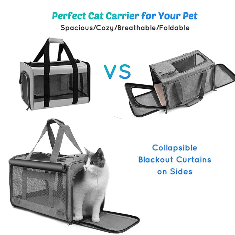Portable Cat Carrier, Pet Travel Carrier Bag - Image 2