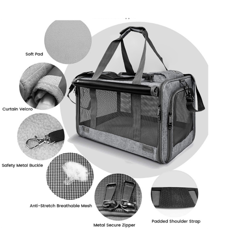 Portable Cat Carrier, Pet Travel Carrier Bag - Image 4