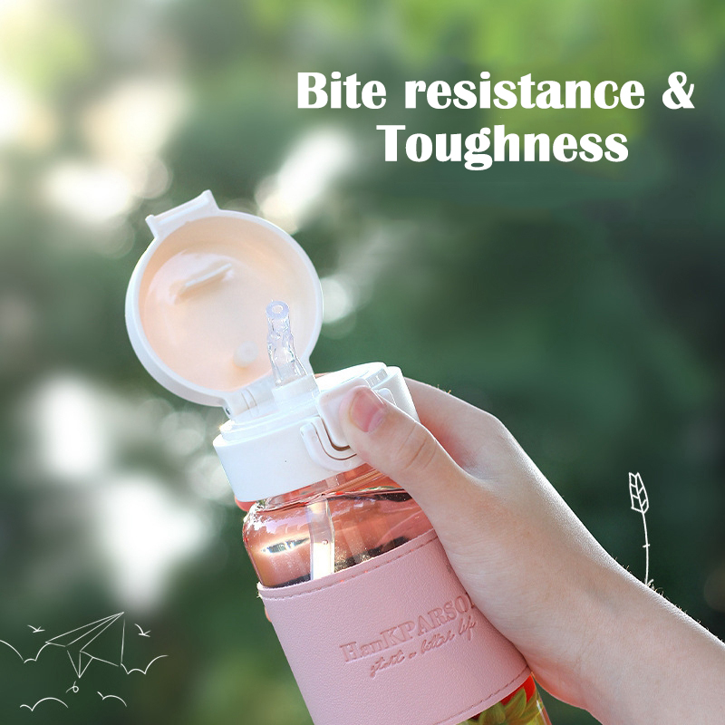 400ml Portable Travel Water Bottle with Straw - Image 4