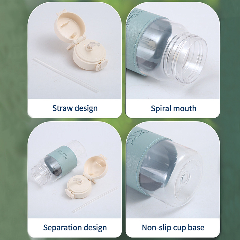 400ml Portable Travel Water Bottle with Straw - Image 5