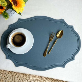 Retro Light Luxury Leather Table Mat Kitchen Decoration
