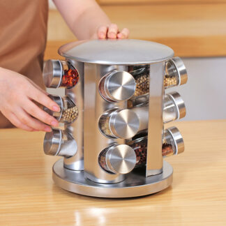 Rotating Seasoning Jar Storage Rack