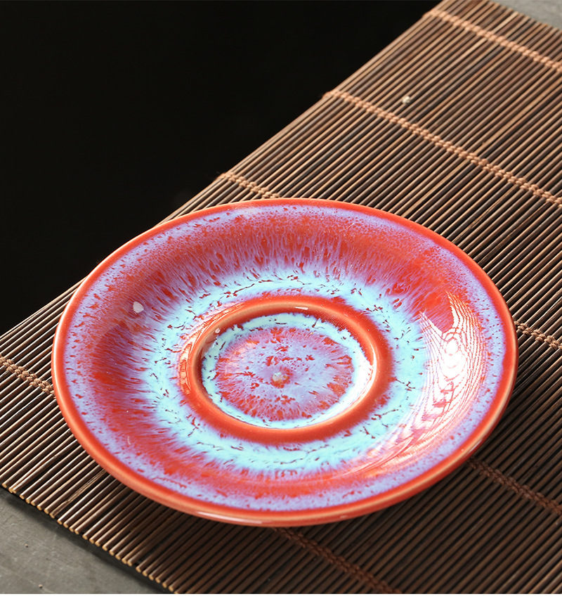 Ceramic Kiln Changed Coffee Cup and Saucer Set - Image 8