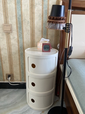 Nordic Simple Minimalist Plastic Bedside Table - Image 3