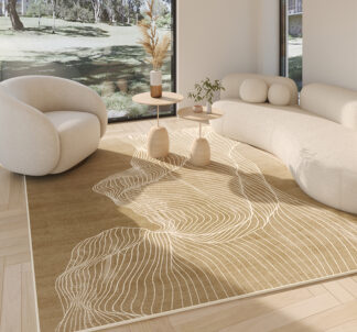 Medieval French Line Carpet Home Living Room Decorative Rug