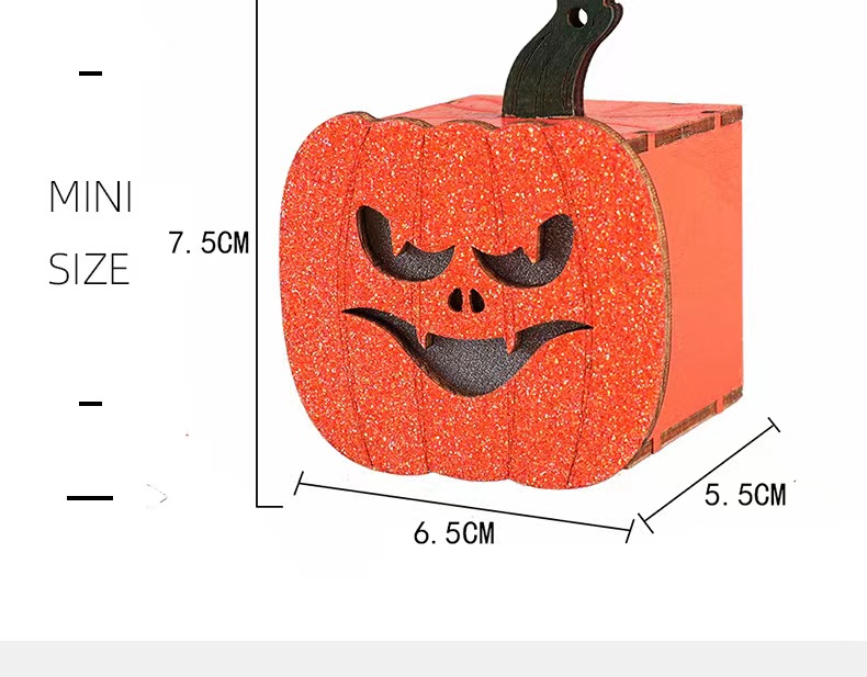 4PCS Halloween Glowing Jack-o-lantern LED Lights Home Decorations - Image 9