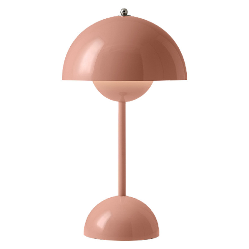Nordic Style Bedside Bed Table Lamp LED Bud, USB Rechargable Pink Lamps - Image 3