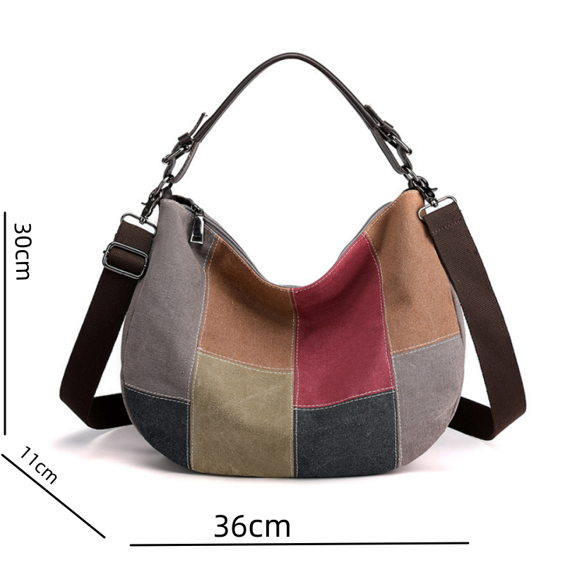 Women's Canvas Large Capacity Shoulder Tote Handbag - Image 7