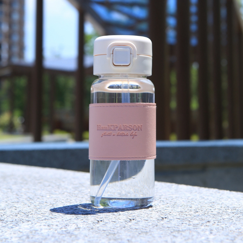 400ml Portable Travel Water Bottle with Straw - Image 3