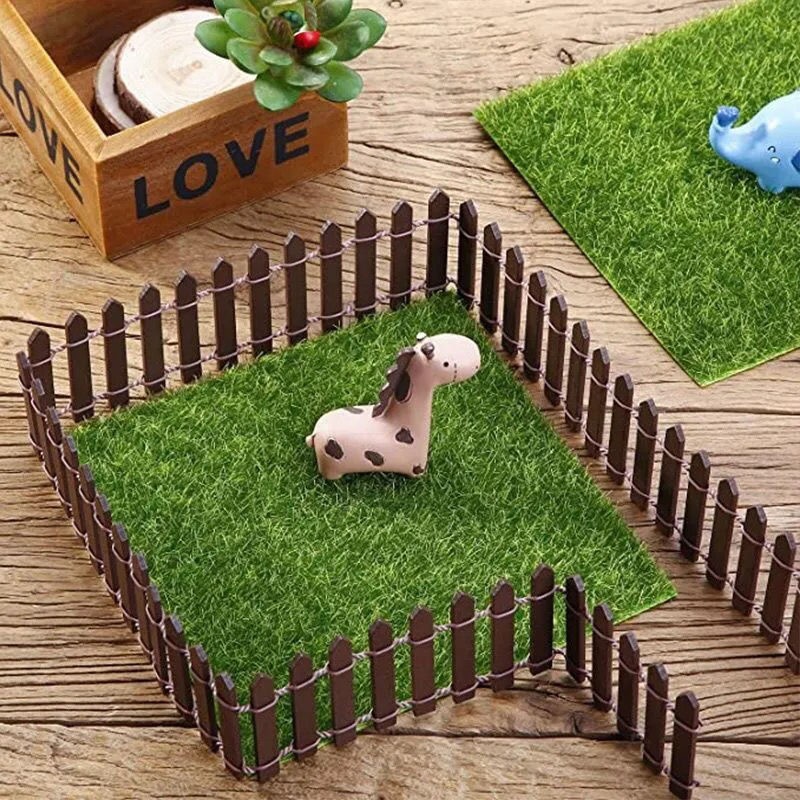 Miniature Garden Fence Decoration Wood DIY Fairy Accessories - Image 3