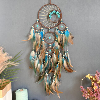 Graphic Feathers Wall Hanging Dreamcatcher
