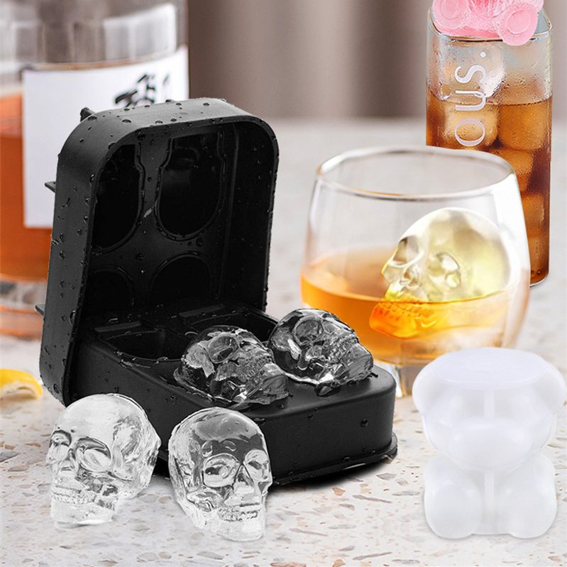 1PC Skull Silicone Ice Cube Mold