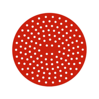 Reusable Air Fryer Silicone Accessories, 9 Inch Round, Red
