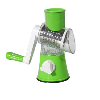 Kitchen Rubbing Mashing Garlic Grinding Roller Potato Shredder, Green