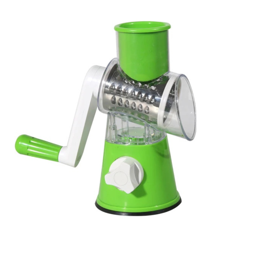Kitchen Rubbing Mashing Garlic Grinding Roller Potato Shredder, Green