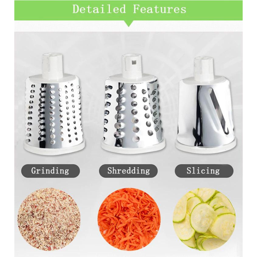 Kitchen Rubbing Mashing Garlic Grinding Roller Potato Shredder, Green - Image 5