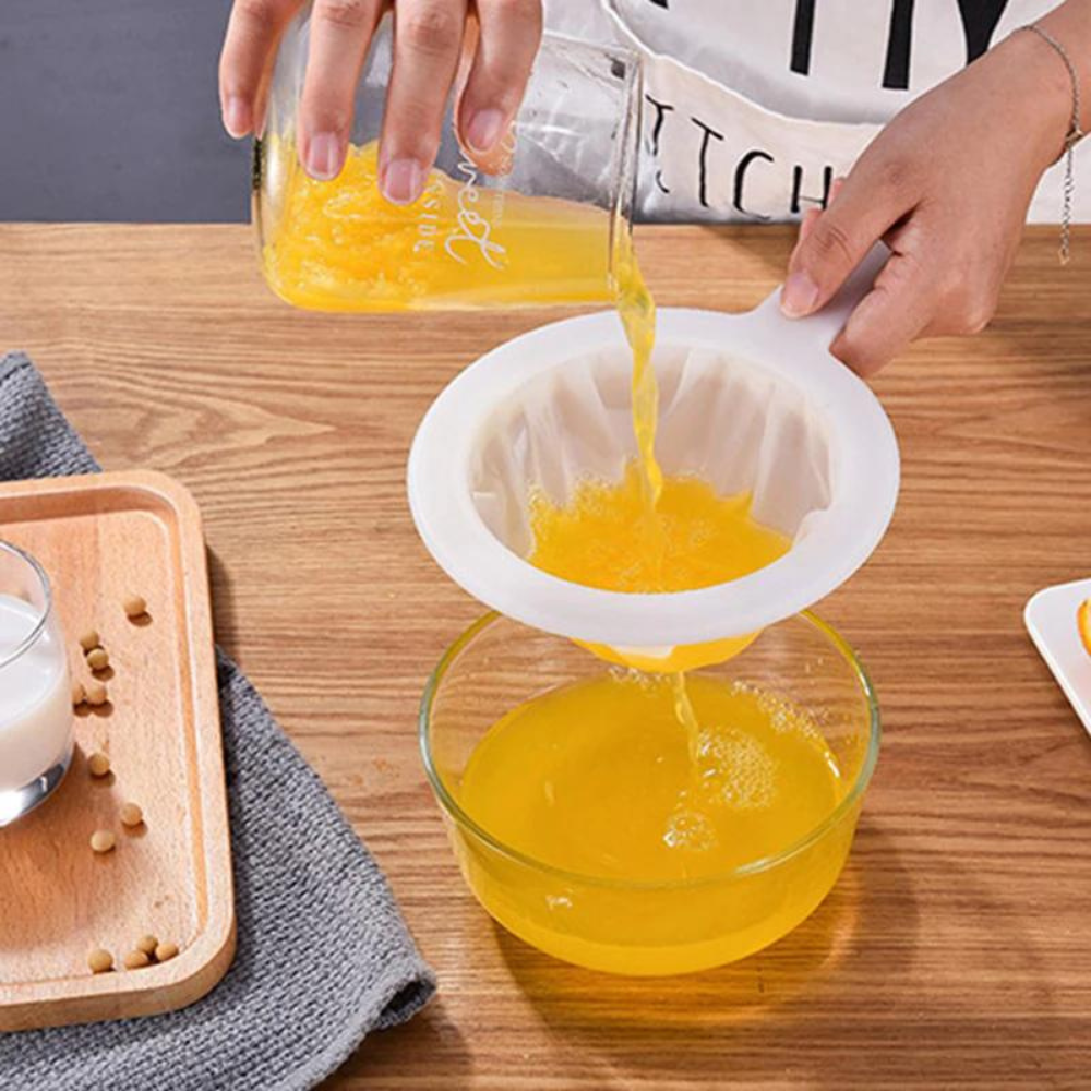 Food Grade PP And Nylon Ultra Fine Filter Mesh Reusable Strainer, 400 Mesh - Image 4