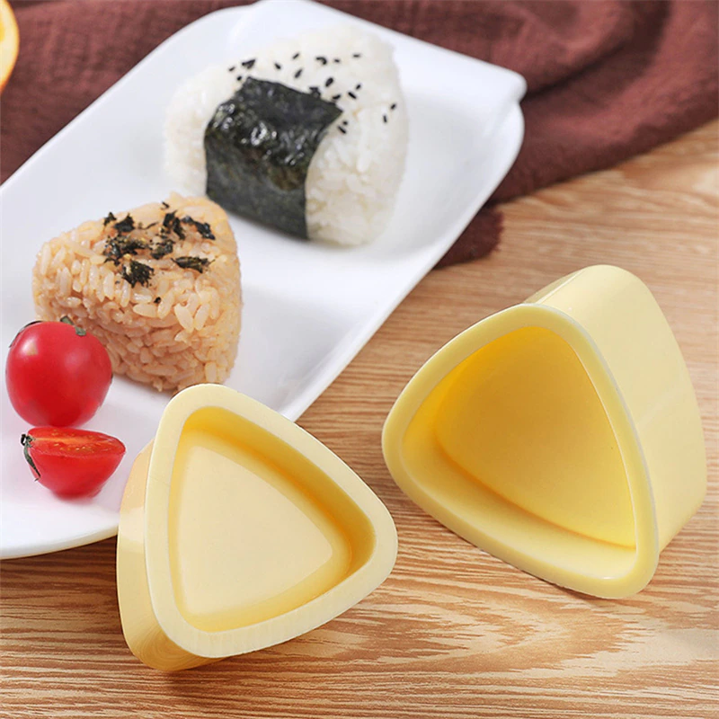 Food Press Sushi Maker Mold Japanese Home Kitchen Bento Accessories Tools, Yellow - Image 7