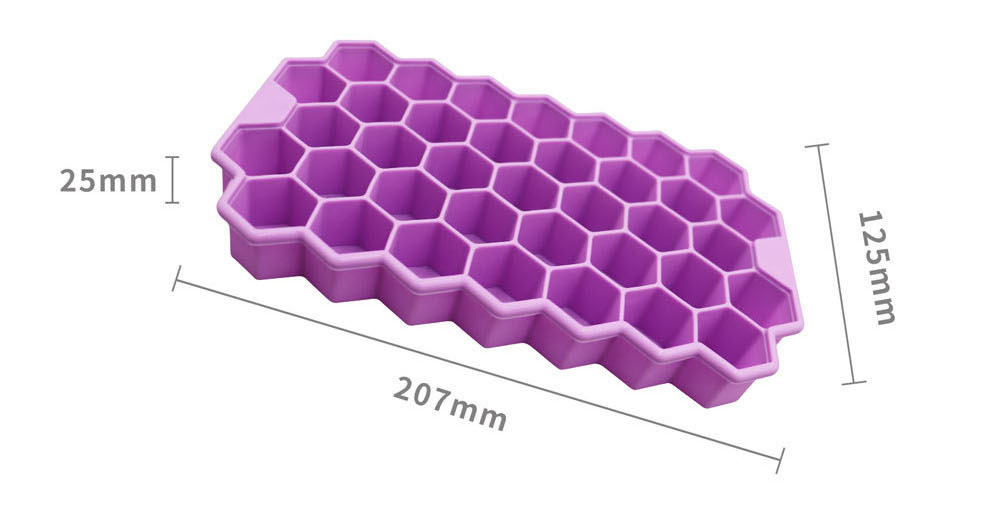 Ice Cube Tray Silicone Ice Cube Molds with Removable Lid - Image 6
