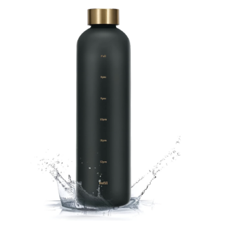 32 OZ BPA-Free Portable Sports Water Bottle With Time Marker