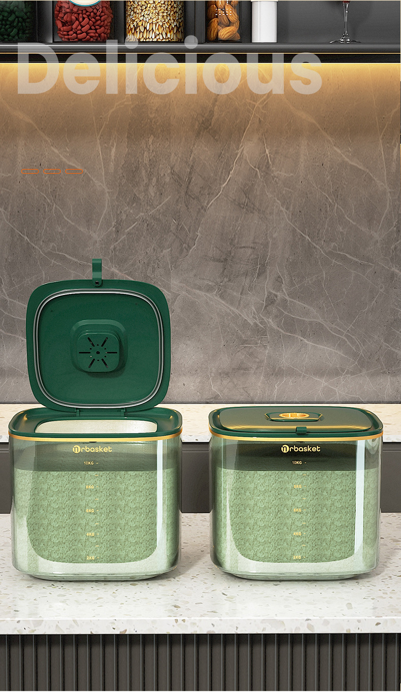 Household Sealed Cereals and Cereals Large Capacity Rice Box - Image 3