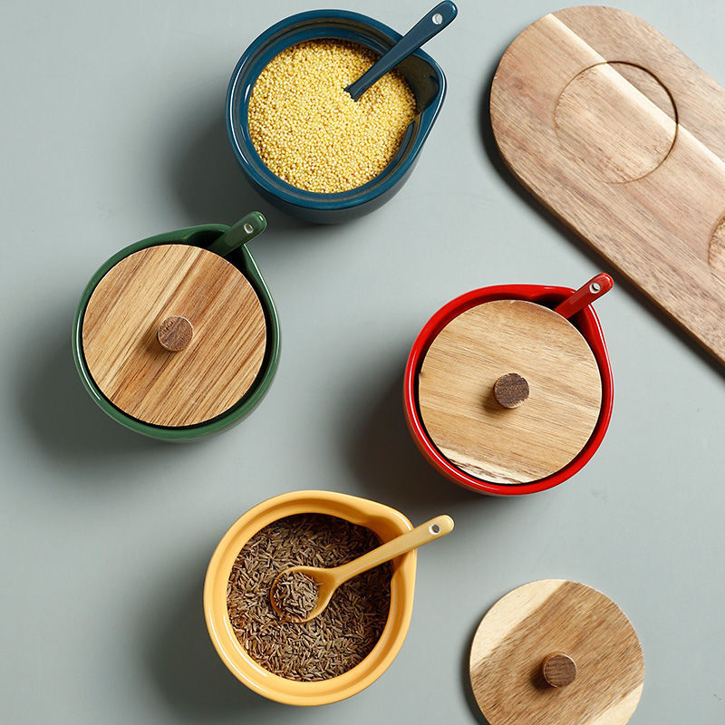 Seasoning Jar Salt Jar Seasoning Box Combination Set - Image 2