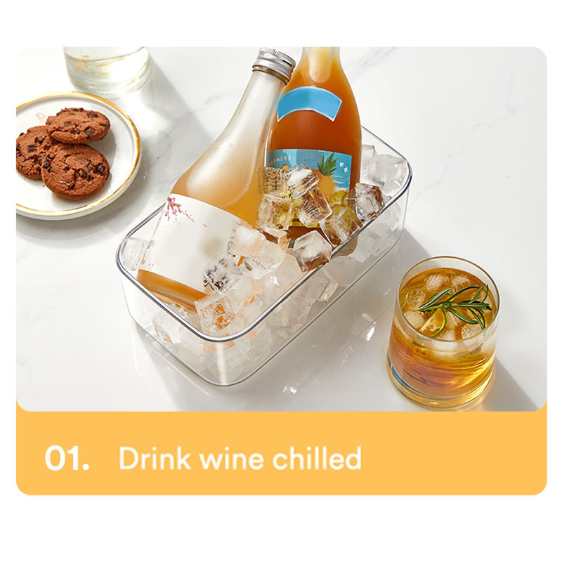 One-button Press Type Ice Cube Mold Box, Yellow - Image 5