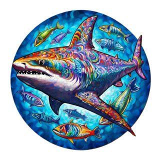 300PCS Colorful Shark Wooden Animal Jigsaw Puzzle