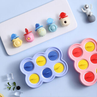 3PCS Astronaut Shaped Silicone Popsicle Molds Ice Pop Mold