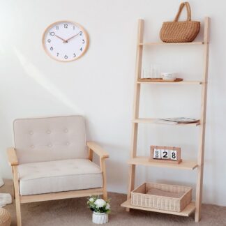 Solid Wood Multilayer Ladder Shaped Storage Rack