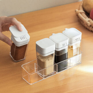 Transparent Spice Jar Set