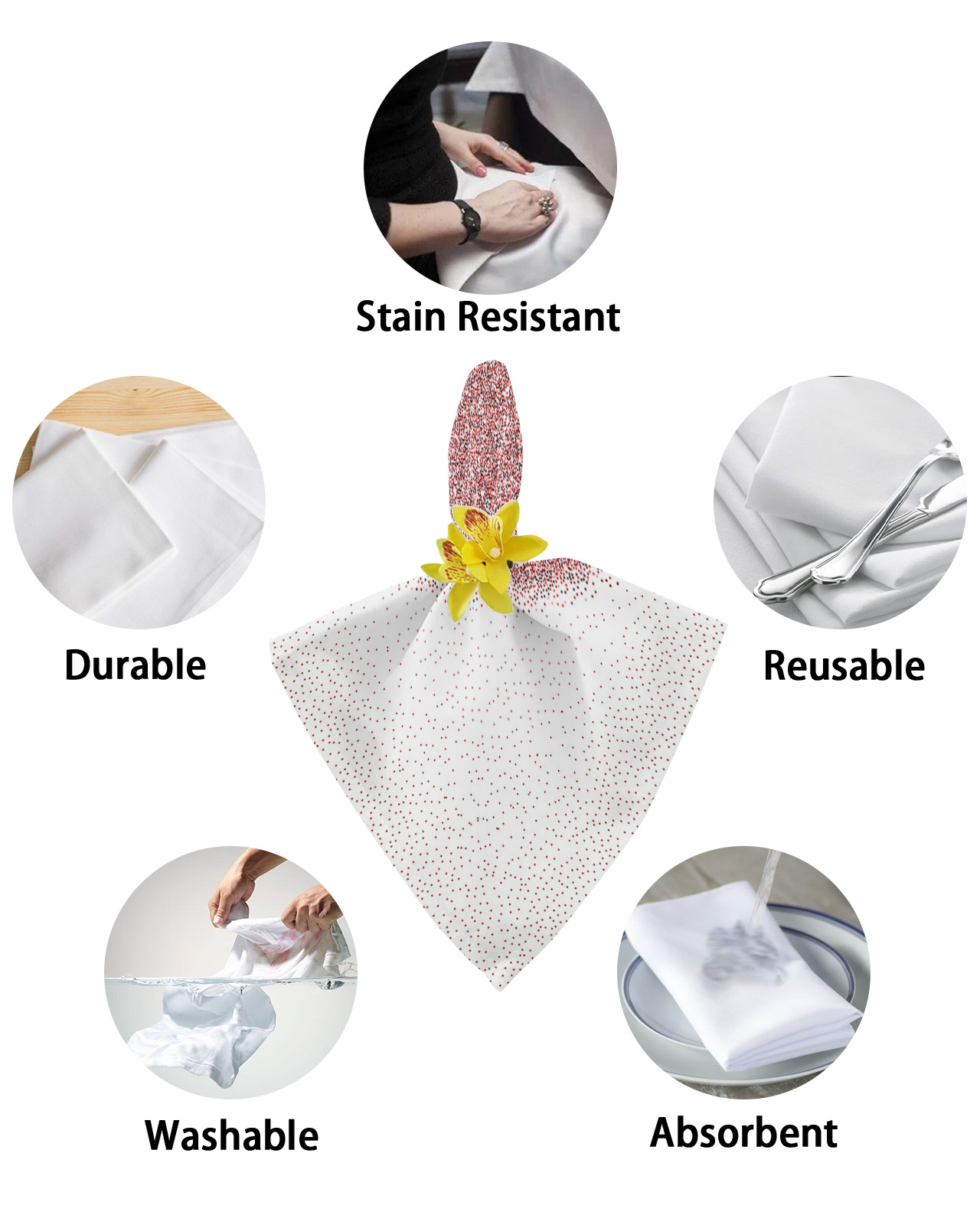 Valentine'S Day Heart Table Napkins - Image 6