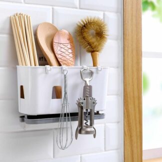 Wall Mounted Cutlery Drainer Rack with Drip Tray