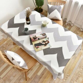 Wavy Line Printing Rectangular Tablecloths