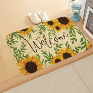Sunflower Welcome Entrance Door Mat
