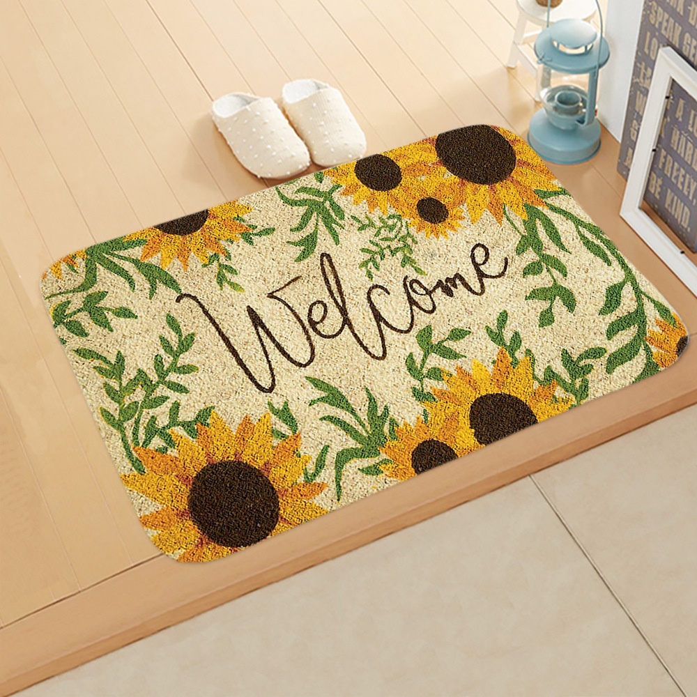 Sunflower Welcome Entrance Door Mat