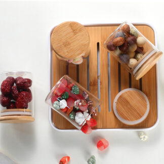 6.2*8.2 Portable Kitchen Glass Small Airtight Storage Jars