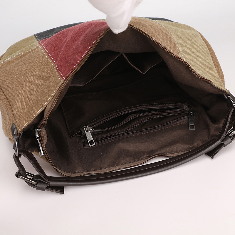 Women's Canvas Large Capacity Shoulder Tote Handbag - Image 4