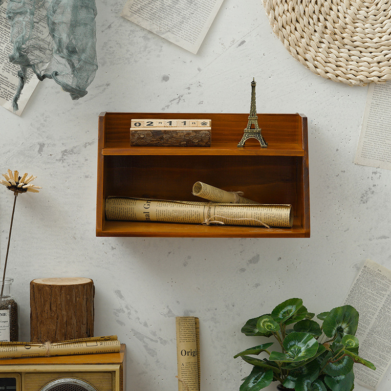 Wood Desktop Shelf Bathroom Storage Rack - Image 4