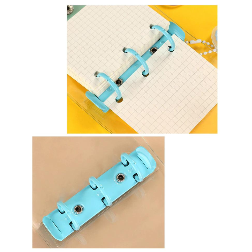 Creative Cute Transparent 3 Ring Mini Loose-Leaf Hand Book - Image 2
