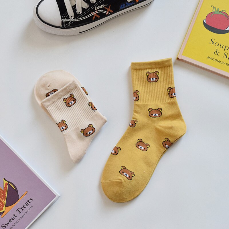 1 Pair Cow Socks Animal Cute Cartoon - Image 2