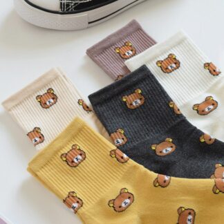 1 Pair Cow Socks Animal Cute Cartoon