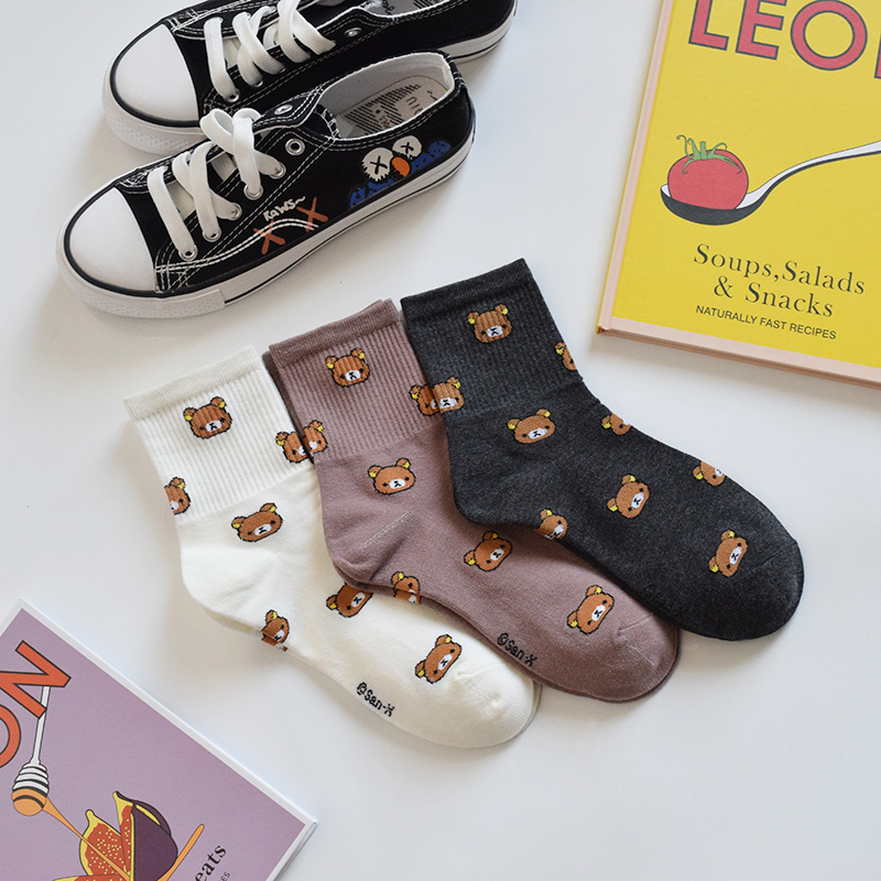 1 Pair Cow Socks Animal Cute Cartoon - Image 3